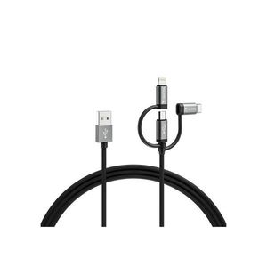 USB kábel Lightning / MicroUSB / USB vyobraziť