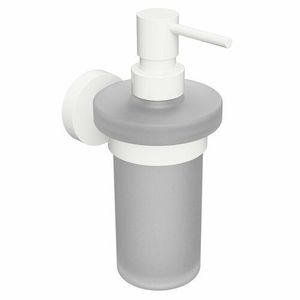 Sapho XR101W X-Round White dávkovač mydla 230 ml, mliečne sklo/biela vyobraziť