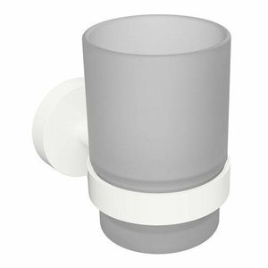 Sapho XR903W X-Round White pohár, mliečne sklo/biela vyobraziť