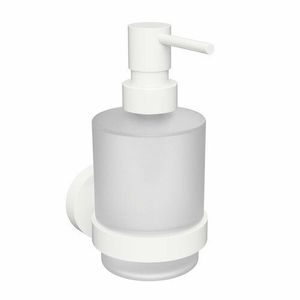 Sapho XR103W X-Round White dávkovač mydla 200 ml, mliečne sklo/biela vyobraziť