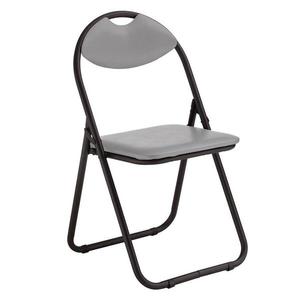 Skladacia stolička Atom Black sivá vyobraziť