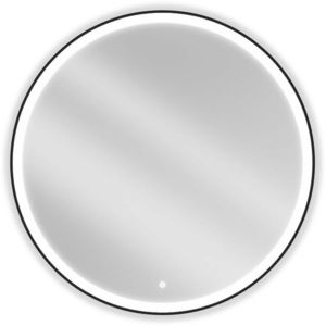 MEXEN - Esso zrkadlo s osvetlením 100 cm, LED 6000K čierny rám 9825-100-100-611-70 vyobraziť