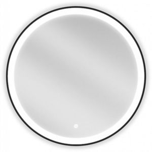 MEXEN - Esso zrkadlo s osvetlením 70 cm, LED 6000K čierny rám 9825-070-070-611-70 vyobraziť