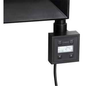 SAPHO - KTX vykurovacia tyč s termostatom, 800 W, čierny mat KTX-B-800 vyobraziť