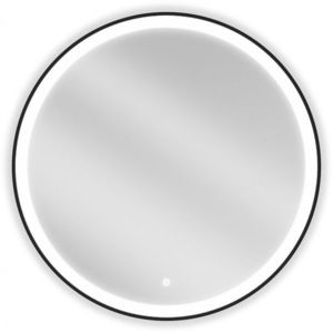 MEXEN - Esso zrkadlo s osvetlením 80 cm, LED 6000K čierny rám 9825-080-080-611-70 vyobraziť
