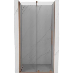MEXEN/S - Velár posuvné sprchové dvere 90, transparent, kartáčovaná meď 871-090-000-01-65 vyobraziť