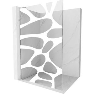 MEXEN/S - Kioto L Sprchová zástena WALK-IN 70 x 200 cm, biely vzor, chróm 800-070-103-01-97 vyobraziť