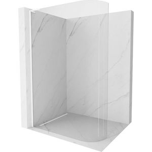 MEXEN/S - KiotoL Sprchová zástena WALK-IN Walk-in 80 x 200 cm, transparent, biała 800-080-103-20-06 vyobraziť