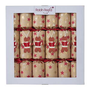 Vianočné crackery v súprave 6 ks Gingerbread – Robin Reed vyobraziť
