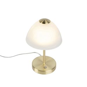 Dizajnová stolná lampa zlatá stmievateľná vrátane LED - Joya vyobraziť