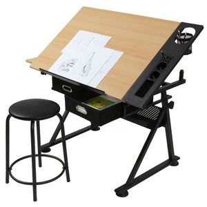 MIADOMODO® Písací stôl s policami, sv. drevo/čierna vyobraziť