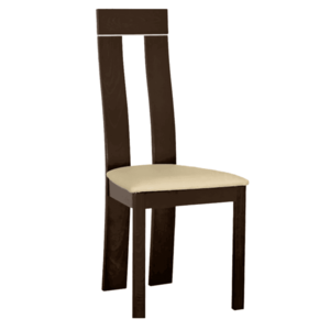 Drevená stolička, wenge/látka béžová magnólia, DESI NEW vyobraziť