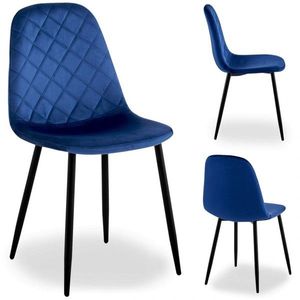 Čalúnená designová stolička ForChair III modrá vyobraziť