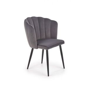 Dizajnová stolička Zelo sivá vyobraziť