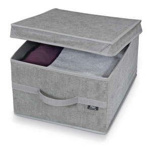 Sivý úložný box Domopak Stone Large, 50 x 38 cm vyobraziť