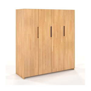 Šatníková skriňa z bukového dreva Skandica Bergman, 170 x 180 cm vyobraziť
