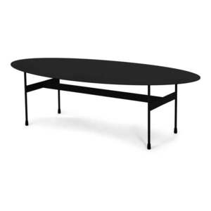 Čierny kovový konferenčný stolík 39x120 cm Mira – Spinder Design vyobraziť
