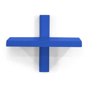 Modrá kovová polica 28 cm Hola – Spinder Design vyobraziť