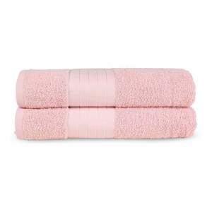 Ružové froté bavlnené osušky v súprave 2 ks 70x140 cm – Good Morning vyobraziť
