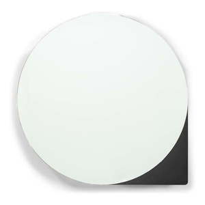 Čierna kovová závesná kúpeľňová skrinka so zrkadlom 55x55 cm Sonnet – Spinder Design vyobraziť