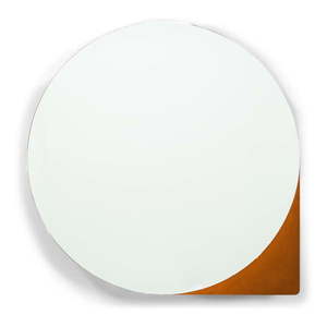 Kovová závesná kúpeľňová skrinka v tehlovej farbe so zrkadlom 55x55 cm Sonnet – Spinder Design vyobraziť