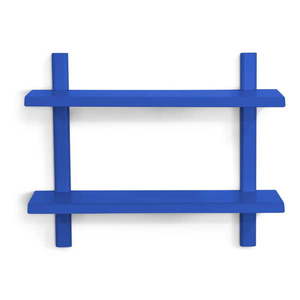 Modrá poschodová kovová polica 60 cm Hola – Spinder Design vyobraziť