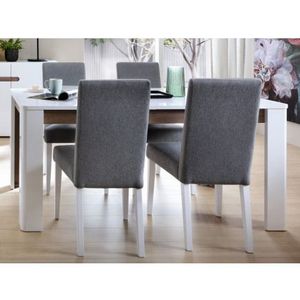 Rozkladací jedálenský stôl Linate 160x90 cm, biely lesk/dub% vyobraziť