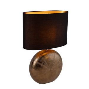 Landelijke tafellamp brons met zwart 53 cm - Kygo vyobraziť