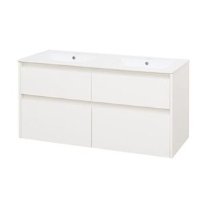 MEREO - Opto, kúpeľňová skrinka s keramickým umývadlom 121 cm, biela CN913 vyobraziť