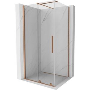 MEXEN/S - Velár sprchovací kút 90 x 70, transparent, kartáčovaná meď 871-090-070-01-65 vyobraziť