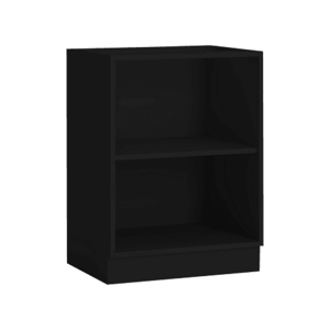 ArtExt Kuchynská skrinka vysoká pre vstavanú chladničku BONN | D14DL 60 207 Farba korpusu: Čierna vyobraziť