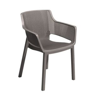 Záhradná plastová stolička ELISA - cappuccino vyobraziť