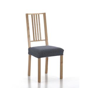 Poťah elastický na sedák stoličky, SADA komplet 2 ks, modrý vyobraziť