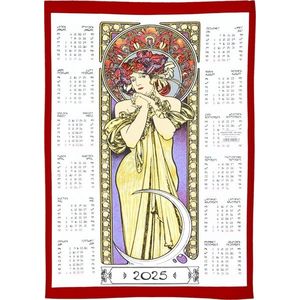 Kalendár textilný, Alfons Mucha - Lygie 2025 vyobraziť