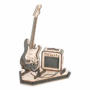 RoboTime 3D drevené puzzle Elektrická gitara vyobraziť