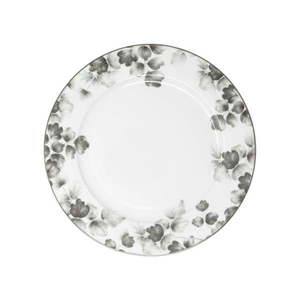 Porcelánové taniere v bielej a svetlosivej farbe v súprave 6 ks ø 26 cm Foliage gray – Villa Altachiara vyobraziť