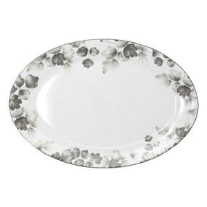 Porcelánový servírovací tanier v bielej a svetlosivej farbe ø 35, 5 cm Foliage gray – Villa Altachiara vyobraziť