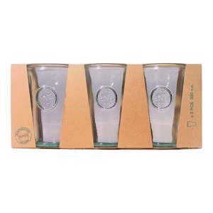 Súprava 3 pohárov z recyklovaného skla Esschert Design Authentic, 300 ml vyobraziť