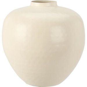 Dekoratívna váza Mesi krémová, 18 x 19, 5 cm, kov vyobraziť