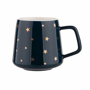 Altom Porcelánový hrnček Golden stars, 370 ml, navy blue vyobraziť