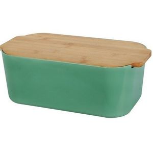 EH Box na pečivo s bambusovým vekom, tm. zelená, 33 x 12 x 18, 5 cm vyobraziť