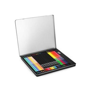 Pastelky EASY Creative trojhranné klasické a obojstranné 24ks / 36 farieb v kovovej krabičke vyobraziť