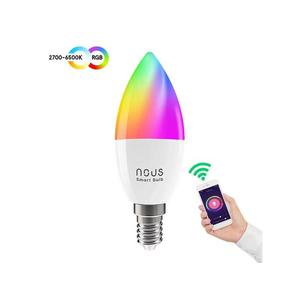 Smart LED žiarovka E14 4, 5W RGB NOUS P4 WiFi Tuya vyobraziť