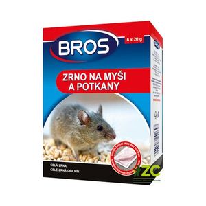Nástraha na myši a potkany BROS 6x20g vyobraziť