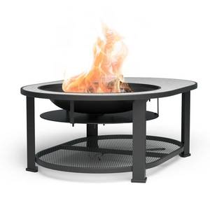 Blumfeldt Merano Circolo L, ohnisko 3 v 1, s funkciou grilu, dá sa použiť ako stôl, 122 x 87 cm vyobraziť