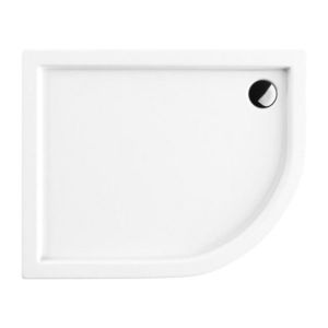 OMNIRES - RIVERSIDE akrylátová sprchová vanička štvrťkruh, ľavá 100 x 80 cm biela lesk /BP/ RIVERSIDE80/100/LBP vyobraziť