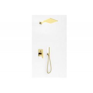 KOHLMAN KOHLMAN - sprchový set s dažďovou sprchou 25 cm, vyústením a ručnou sprchou, kartáčované zlato QW210EGDBQ25 vyobraziť