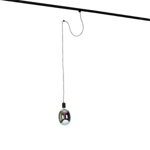 Hanglamp met rail ophanging zwart incl. LED G170 - Cavalux vyobraziť
