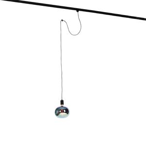 Hanglamp met rail ophanging zwart incl. LED G220 - Cavalux vyobraziť