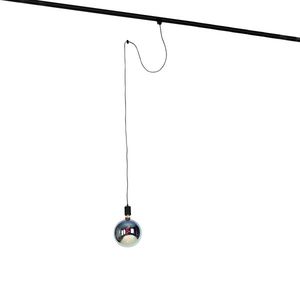 Hanglamp met rail ophanging zwart incl. LED G200 - Cavalux vyobraziť